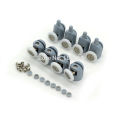 8Pcs/Set Singel Top/Bottom Shower Door Rollers Runners Wheels Pulleys 23MM/25MM/Screw Cover Caps Supplied