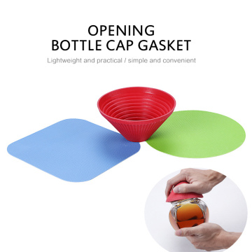 New Creative Kitchen Gadget Multifunctional Rubber Opener Anti-Skid Round Gripper Bottle Manual Open Pad Cap Kitchen Jar Opener