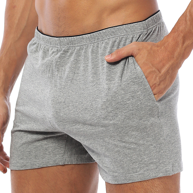 ORLVS Boxer Cotton Underwear Boxershorts Sleep Men Swimming Briefs or Boxers Shorts with Pocket