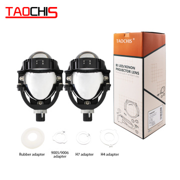 TAOCHIS 3.0 inch 12V 50W 8000LM Auto headlight retrofit Universal High low beam Car accessories bi led projector lens