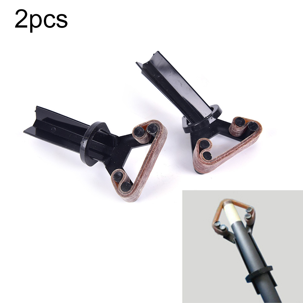 2X Plastic Pool Cue Tip Clamp Snooker Billiard Plastic Pool Cue Tip Clamp for Tip Glue on Fastener Repair