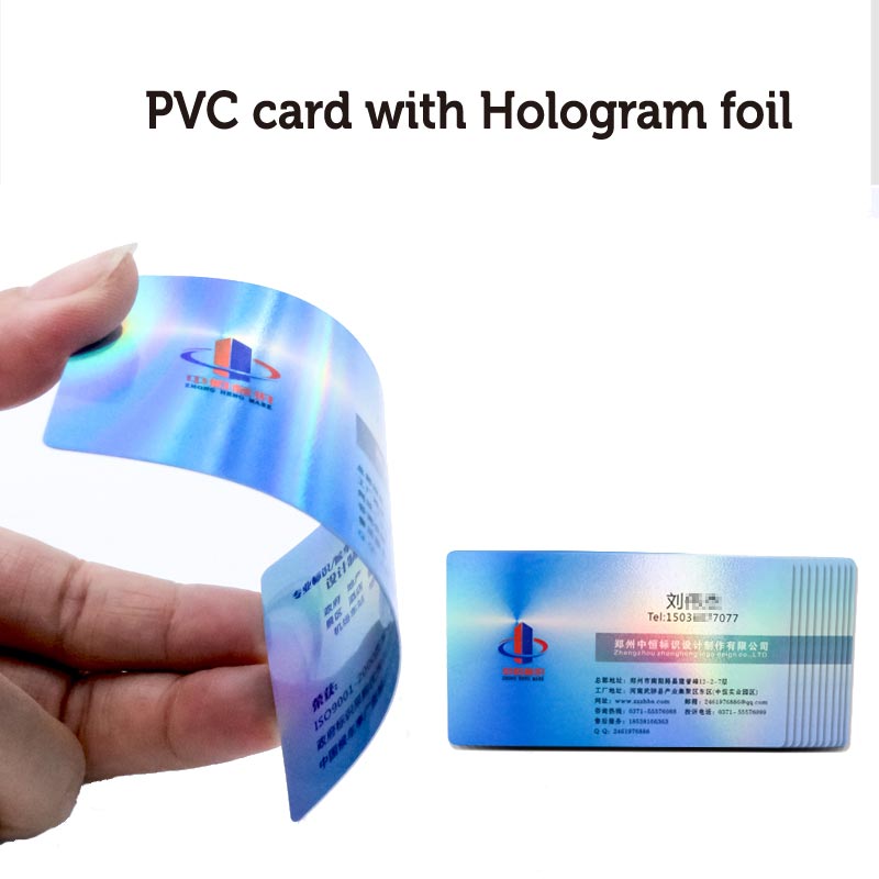 Plastic Visit Cards Business Card Printing Custom Design 100pcs Per Lot PVC Factory Glitte Hologram Plastic Card