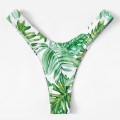 Women Sexy swimsuit bottoms Bikini Leaves Padded Swimwear Bathing Beachwear Swimming Shorts swim panties bikini tanga mujer