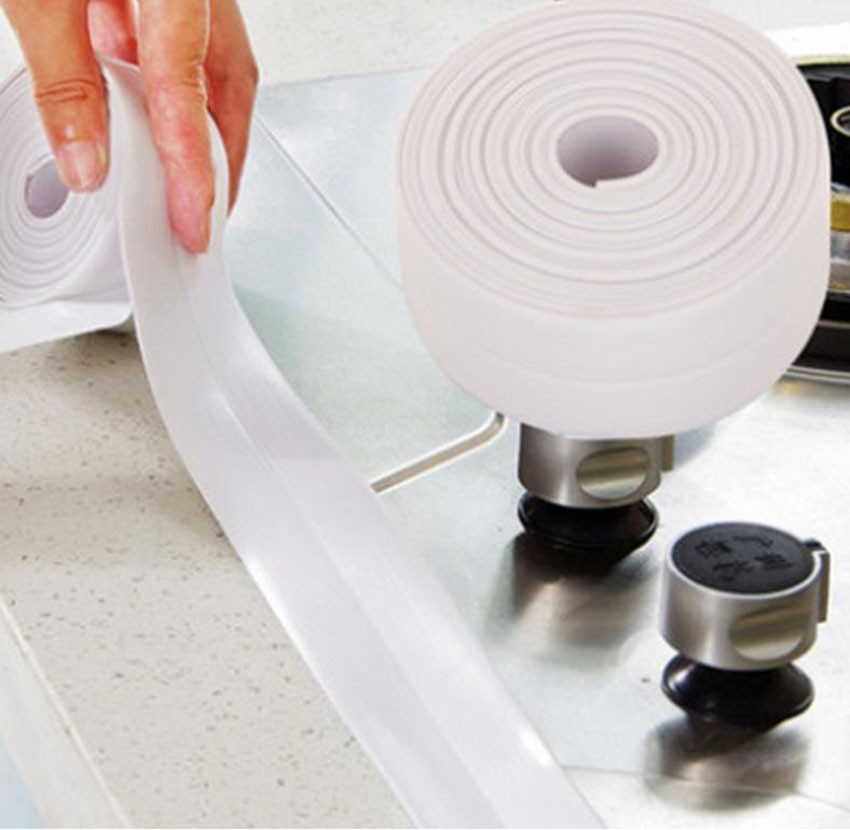 Caulk Strip Self-adhesive Sealing Tape Anti-mildew Waterproof Edge Protector For Bath Shower Floor Kitchen Stove Sink #38