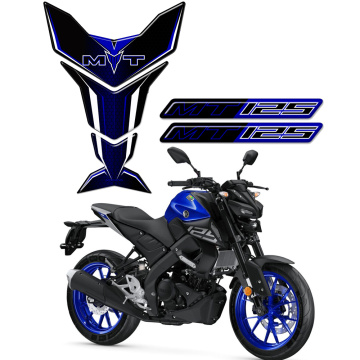 For Yamaha MT-125 MT - 125 MT125 Stickers Tank Pad Protector Decal Fairing Fender Kit Knee Fuel 2015 2016 2017 2018 2019 2020