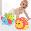 Baby Rattle Toys Soft Rubber Toy Cute Lion Elephant Teether Toys For Children Educational Infant Toys Hand Bell Fuuny Baby Toys