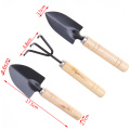 3Pcs Mini Wooden Handle Shovel Rake Spade Bonsai Tools Set Garden Tool Sets