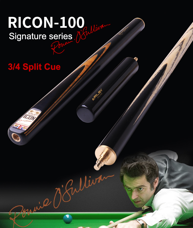 Original RILEY 3/4 Piece Snooker Cue Kit with Case Extension Many Gifts 9.5mm Billiard Snooker Stick High-end Handmade the US