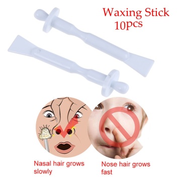 10 Pcs Nose Wax Stick Nasal Hair Removal Kit Natural Beeswax Safe Formula Women Professional Hair Removal Accessories Wax Stick