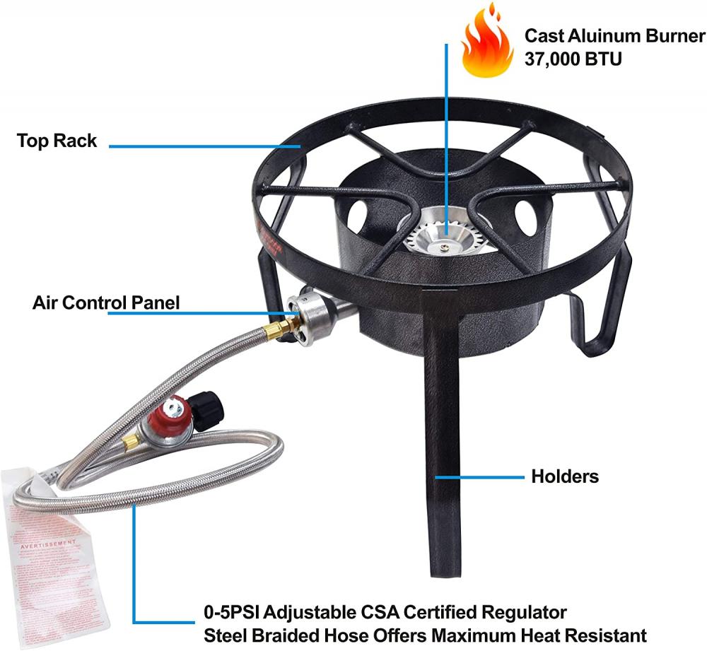 Camping Cast Iron Propane Burner Stove