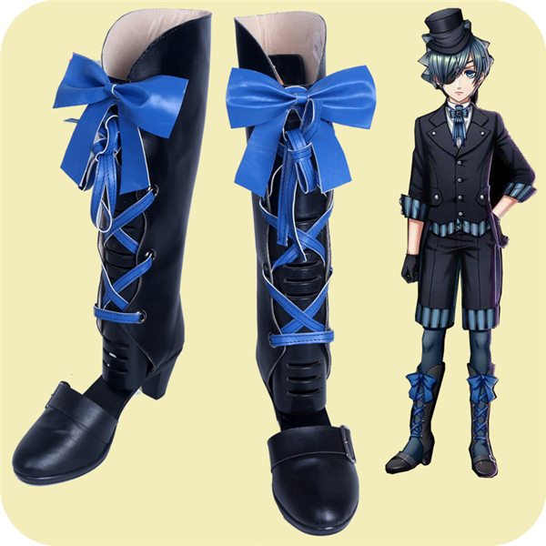 Anime Black Butler Theatre Edition Luxury Passenger Ship Ciel Phantomhive Cos Shoes High Quality+Free Shipping G Size 35-47 A