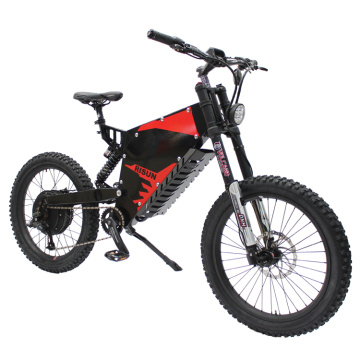 Powerful Exclusive Customized 72V 5000W FC-1 Stealth Bomber Electric Bicycle with 40AH Battery and Color Display