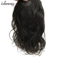 Isheeny Human Hair Ponytail extensions 8"-24" Brazilian Wavy Drawstring Pony Tail Clip In Hair Natural Color 100g