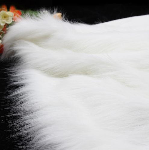 150cm*100cm 7cm fur length plush fabrics hairy counter display cloth soft faux animal fur clothing fabric upholstery fabric