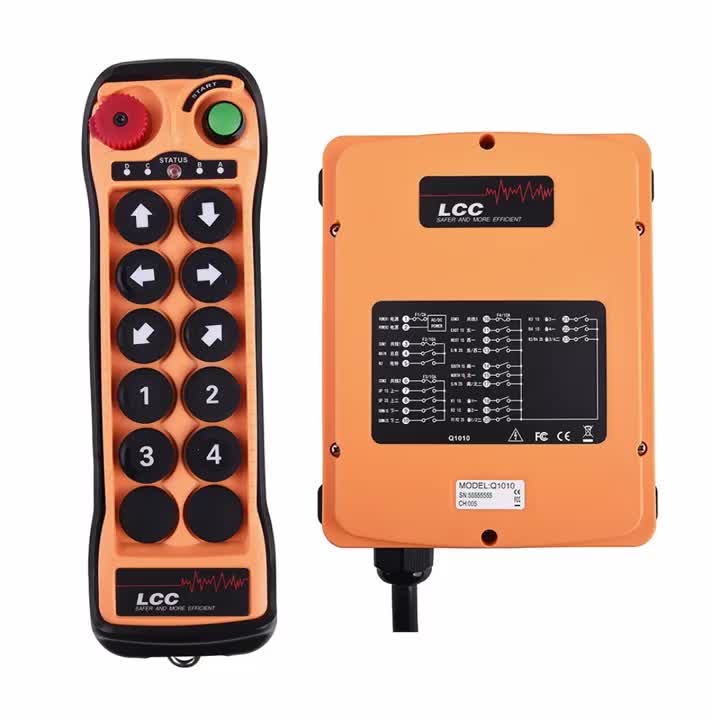 Q1010 Industrial wireless Remote Control for Bridge Cranes, Hoist crane and Motor Control