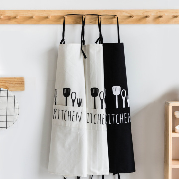 Cotton Sleeveless Apron Chef Waiter Cooking Unisex Bib Multi-Pockets Adjustable Stripe Home Restaurant Kitchen Cleaning tools