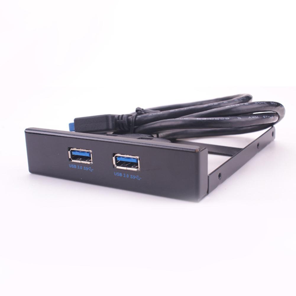 Desktop PC Front Floppy Drive 19/20 Pin To USB 3.0 Front Panel Extender Panel Dual Port USB3.0 Output Interface