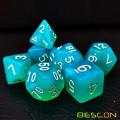 Bescon Moonstone Dice Set Turquoise, Bescon Polyhedral RPG Dice Set Moonstone Effect