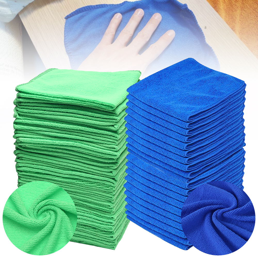 50pcs 30x30cm Car Microfibre Cleaning Towels Natural Shammy Chamois Drying Washing Cloth car Cleaning Tool