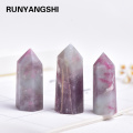 35-45mm 1PC Natural Plum blossom tourmaline crystal point for Home Decoration Mineral DIY Gift