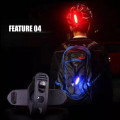 1PC Wheel Up Bike Taillight Waterproof Riding Rear light Led Usb Chargeable Mountain Bike Cycling Light Tail-lamp Bicycle Light