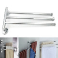 1PC Wall-Mounted Stainless Steel Swivel Bars Bathroom Towel Rack Hanger Holder Organizer