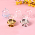 12Pcs DIY Mini Cake Display Stand Cupcake Holder + Dome Cover Wedding Party Props