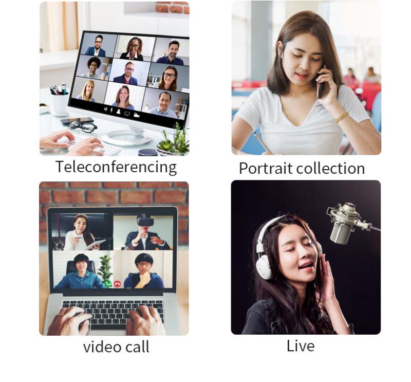 4K Conference PC Webcam Autofocus USB Web Camera Laptop Desktop For Office Meeting Home With Mic 1080P HD Web Cam In Stcok