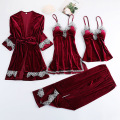 burgundy  C  4pcs