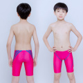 HXBY Kids Competitive Swimming One Piece Swimsuit Knee Boys Swimsuits Bathing Suit Swim Wear racing swimwear jammer trunks