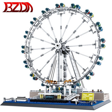 BZDA Famous Blocks The London Eye Ferris Wheel Building Blocks Playground Construction Toys Millennium Wheel For Toy DIY Gift