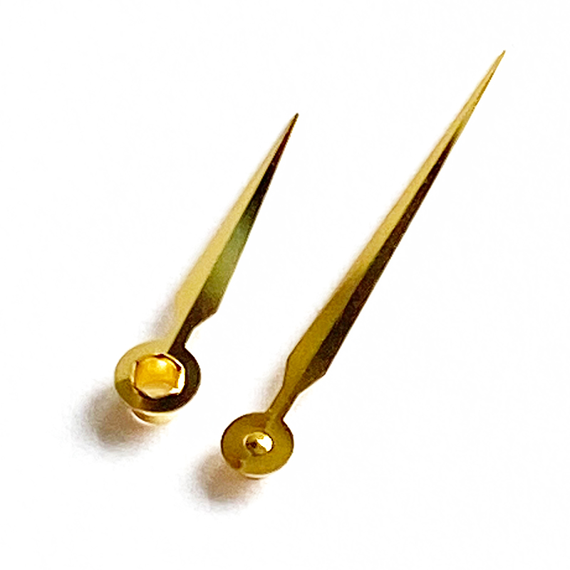 gold watch hands 