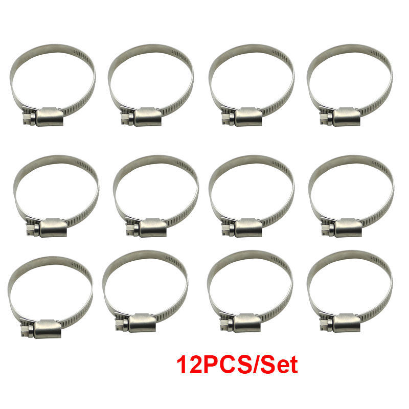 12pcs stainless Carburetor Intake Boot manifold hose Clamps Kit For Honda CB750 Four / Sandcast / Diecast DOHC CB750F CB750K