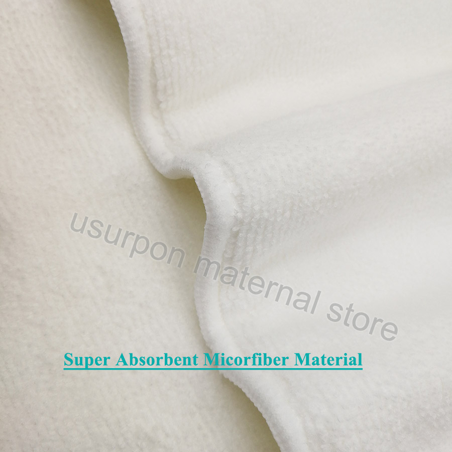 [usurpon] 5pcs /10pcs Microfiber Insert 3 layers super absorbent durable diaper insert washable microfiber baby diaper insert