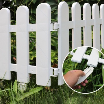 5pcs Plastic Fence Courtyard Indoor Garden Fence Kindergarten Flower Garden Vegetable Small Fence DIY Christmas Decoration