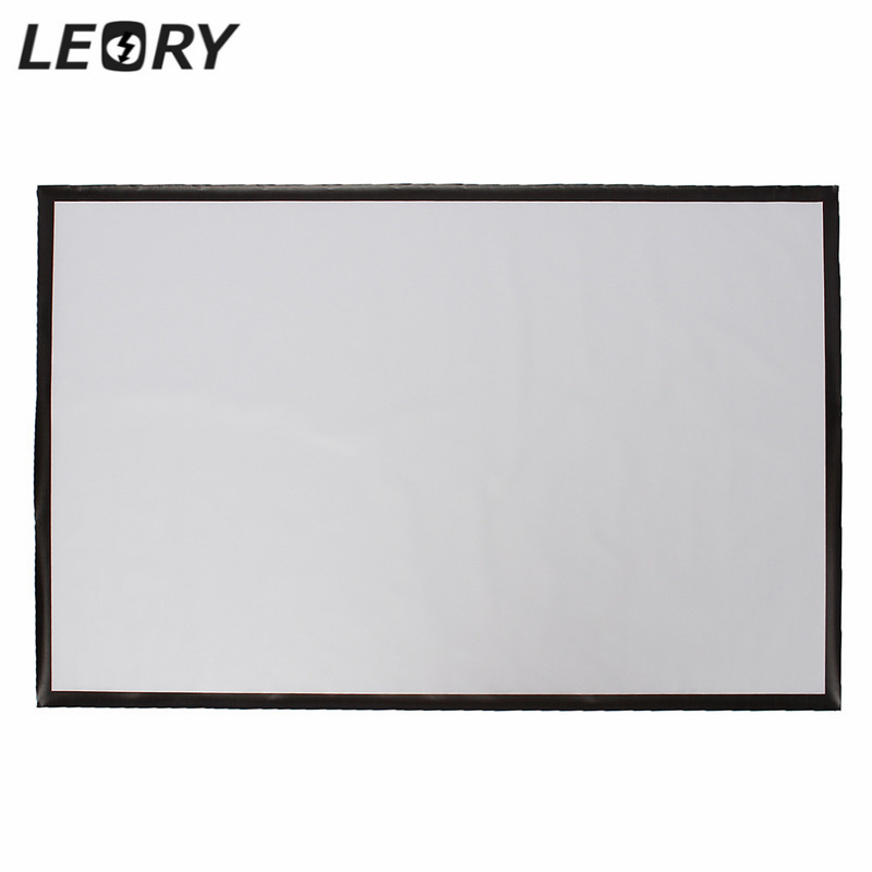 16:9 Portable Projector Accessorie Screen 100 Inch PVC Projection Screen Matt White Fabric For Game Office Meeting Home Theater