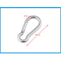 2PCS 5mm 6mm 8mm Multifunctional SS 304 Spring Snap Carabiner Quick Link Ring Hook snap shackle Chain Fastener Hook