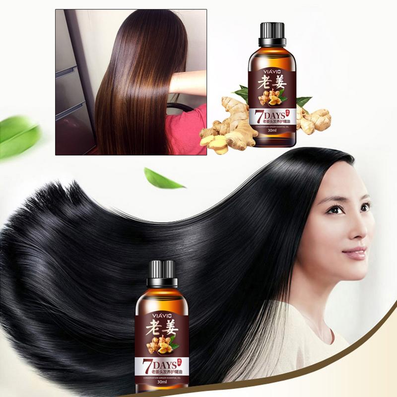 Hair Growth Liquid Hair Growth Serum Hair Thicken And Longer Liquid Anti Aging Ginger Air Enhancer Fluid Anti Hair Loss 4