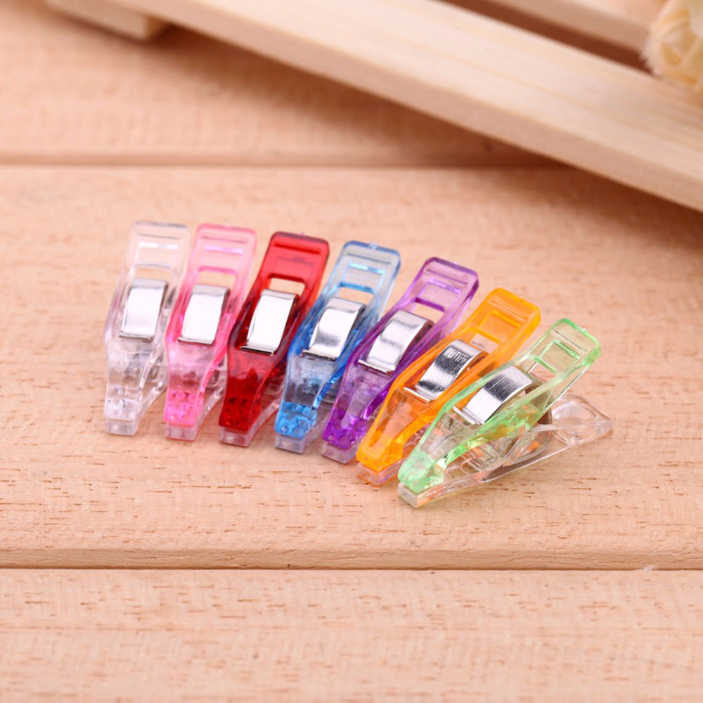 20/50Pcs Mixed Plastic Wonder Clips Holder for DIY Patchwork Fabric Quilting Craft Sewing Knitting Clips Home Office Supplies