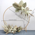 Custom Corner Flower Runner Natural Dried Plants Pampas Grass Wedding Arch Decor Flower Arrangement Wall Event Layout Flower Row