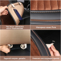 Flocking cloth car seat cushion Plush Suede long Striped Car interiors Leather For sedan SUV MPV 2 front seats car seat cover