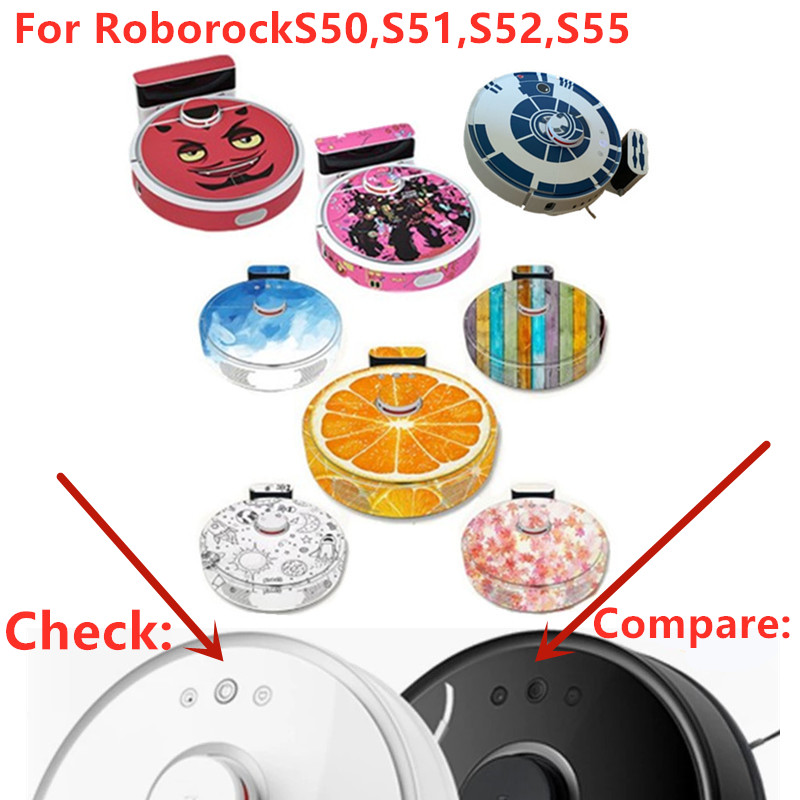 Sticker for Xiaomi 2 Robot Vacuum Cleaner Roborock S50 S51 S55 Protective Film Sticker Paper Cleaner Parts without Brush Filter
