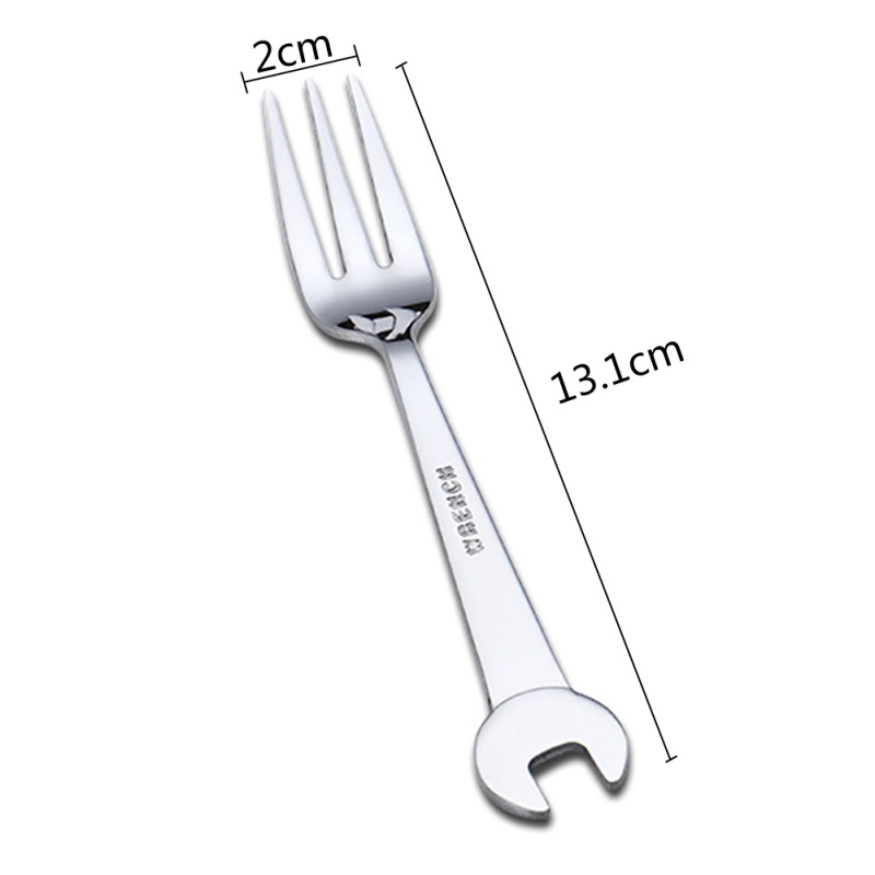 Creative Stainless Steel Spoon Fork Tableware Tool Cutlery Wrench Shovel Shape Kitchen Accessories