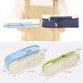 Macaron Color Canvas Pencil Case Stretch Double Layer Large Capacity Stationery Pen Box Cute Pencilcase Storge Kids School