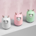 Lovely Rabbit air Humidifier 300ML Cute Pet Ultrasonic Cool Mist Aroma Oil Diffuser Romantic Color LED Lamp USB Humidificador