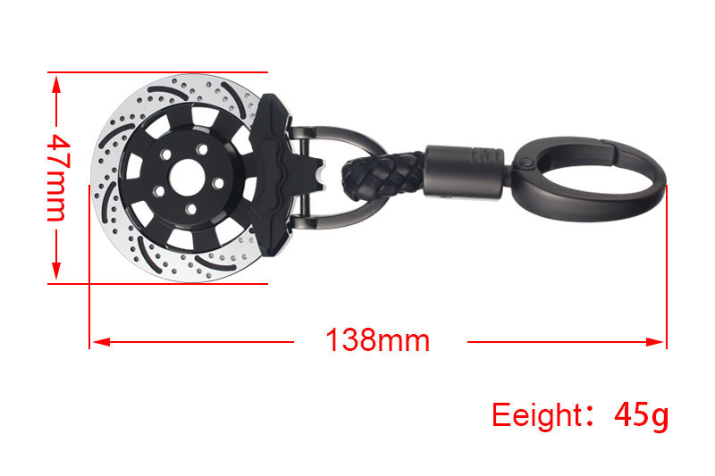 Car Keychain MOTO Key Ring For Keys Metal Wheel Brake Disc Key Ring Holder Auto Keyrings Motorcycle Key Chain For Car Pendant
