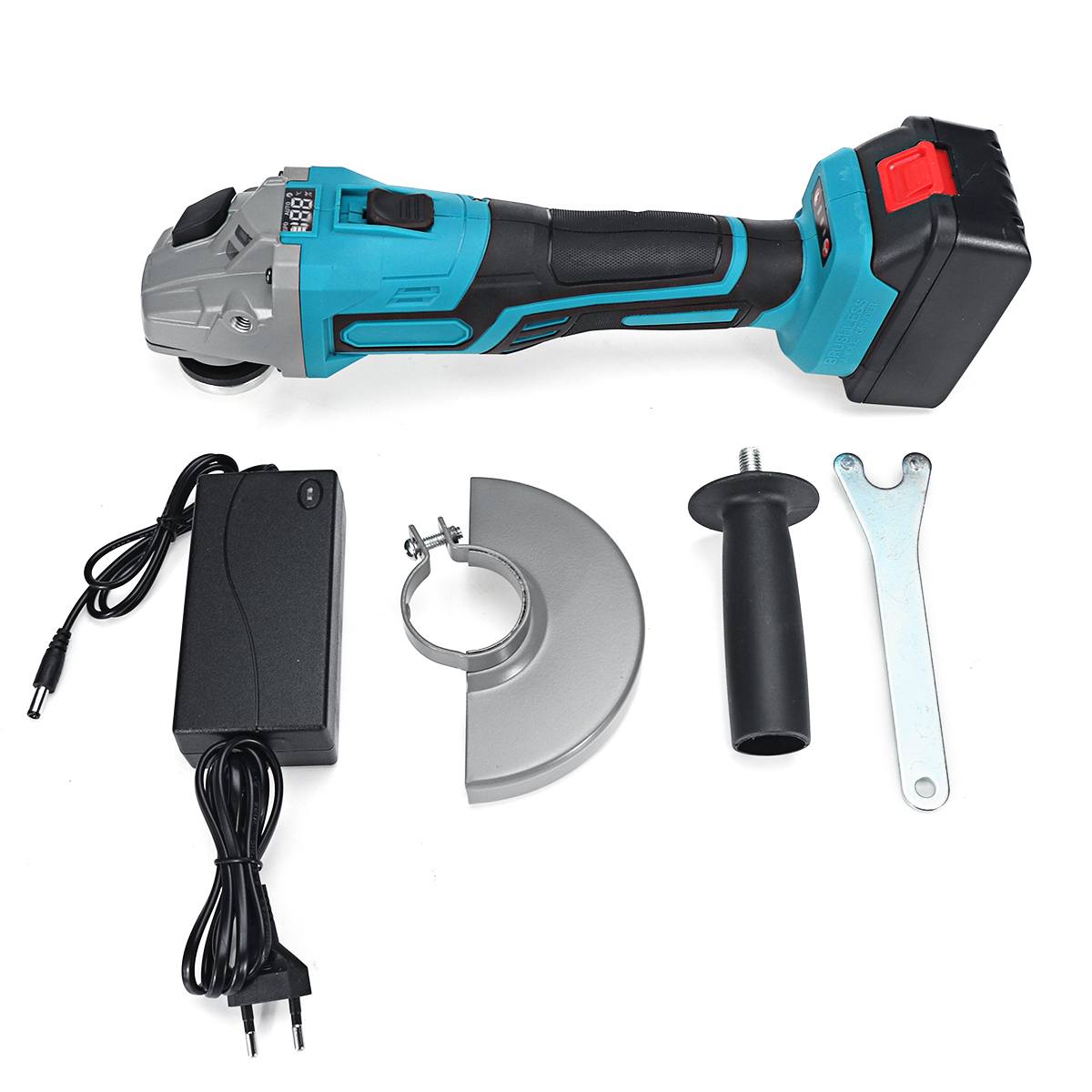 100mm/125mm 1000W Cordless Electric Angle Grinder 18V Lithium-Ion 4000mAh Battery Machine Cutting Polishing Grinding Power Tools