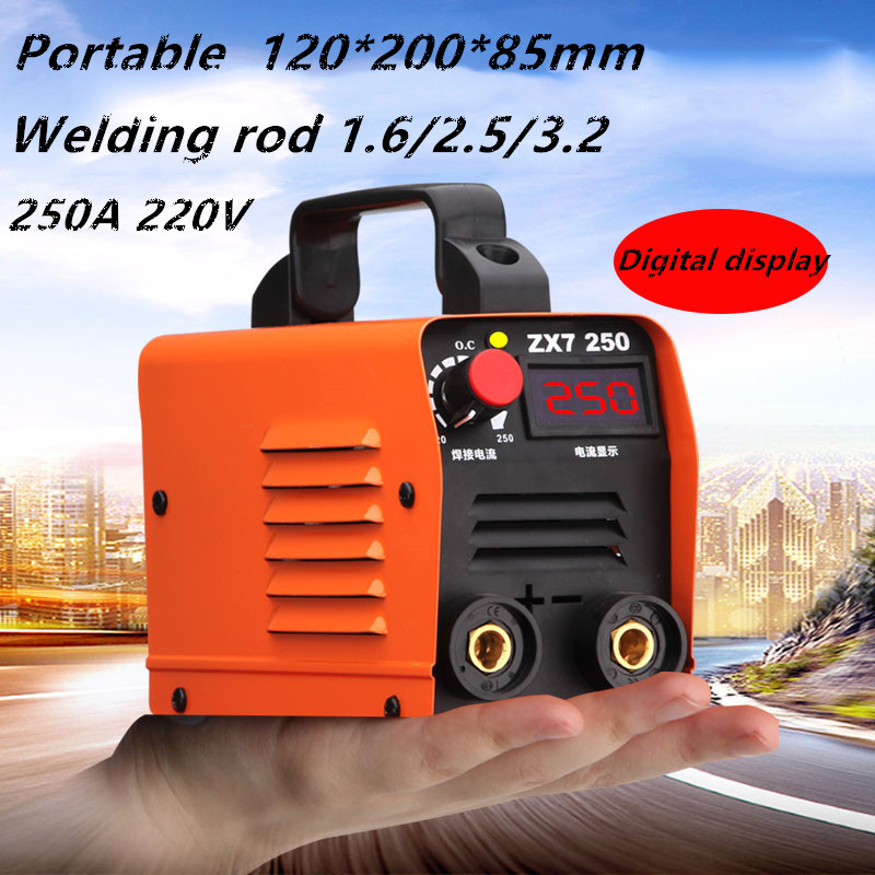 Portable Mini welder ZX7 250A 250V Compact Mini MMA Welder Inverter ARC Welding Machine Stick Welder