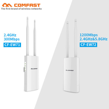 300Mbps~1200Mbps high power Outdoor wireless AP CPE 48V PoE wifi router signal booster base station with dual antennas for park