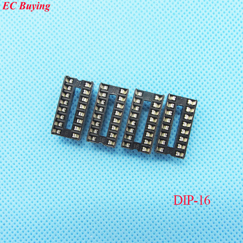 30pcs/lot DIP IC Socket 16P Adapter Holder Type 16 Pin Plug in (If you need other quantity, please contact our custom servicer)